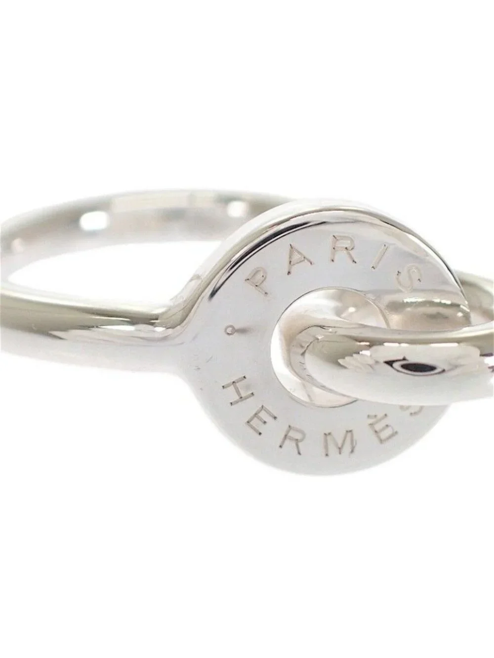 Hermes Voltige Ring 48 Vintage 925 Sterling Silver